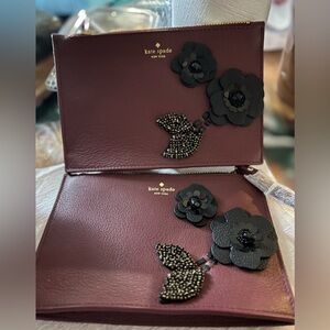 Kate Spade New York on purpose embellished leather wristlet - sienna/bla… 2x80